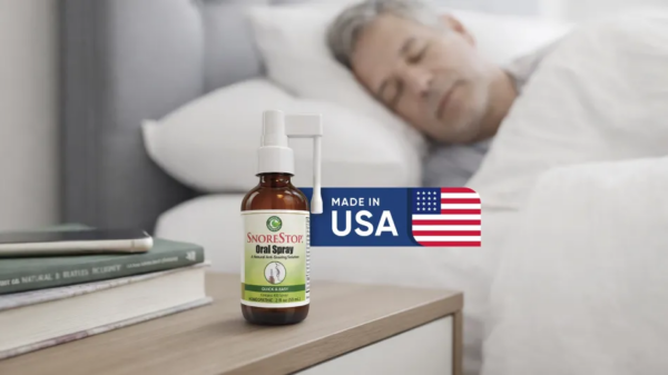 You simply spray SnoreStop in your mouth and sleep through the night without snoring. 