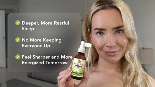 You simply spray SnoreStop in your mouth and sleep through the night without snoring. 