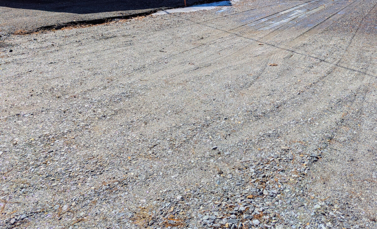 This is what a recycled asphalt driveway would look like, but just a little darker. Don't try pressure washing it! (Tim Carter/Tribune Content Agency/TNS)
