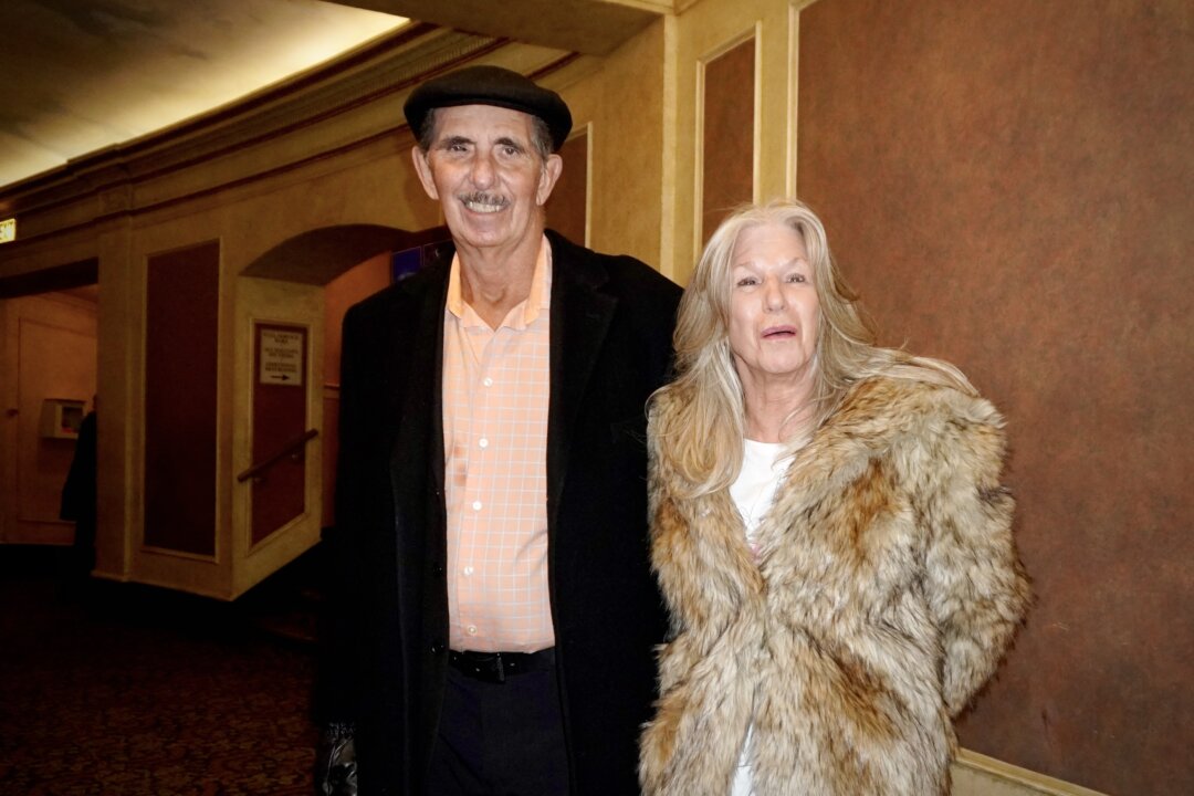 Michael Gleisberg and his wife, Nadine Gleisberg, attended the opening performance of Shen Yun North America Company at the Orpheum Theatre in Minneapolis, on March 27, 2026. (Nancy Ma/The Epoch Times)