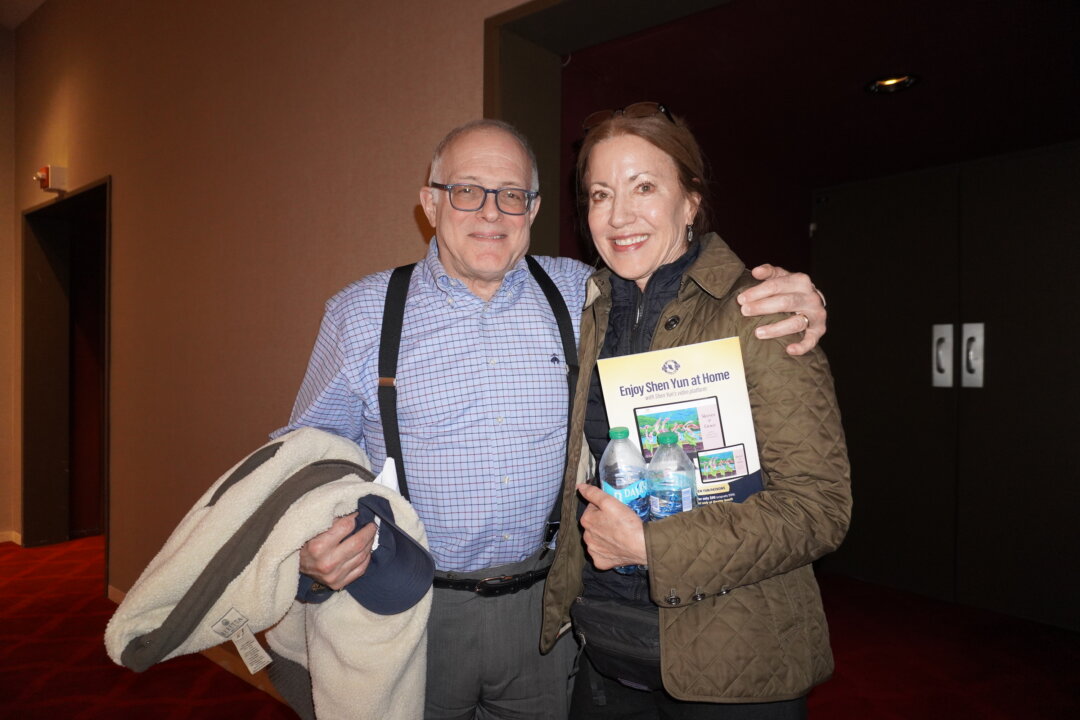 Louis and Diane Salerno attended Shen Yun Performing Arts at the David H. Koch Theater on March 29, 2026. (Sherry Dong/The Epoch Times)