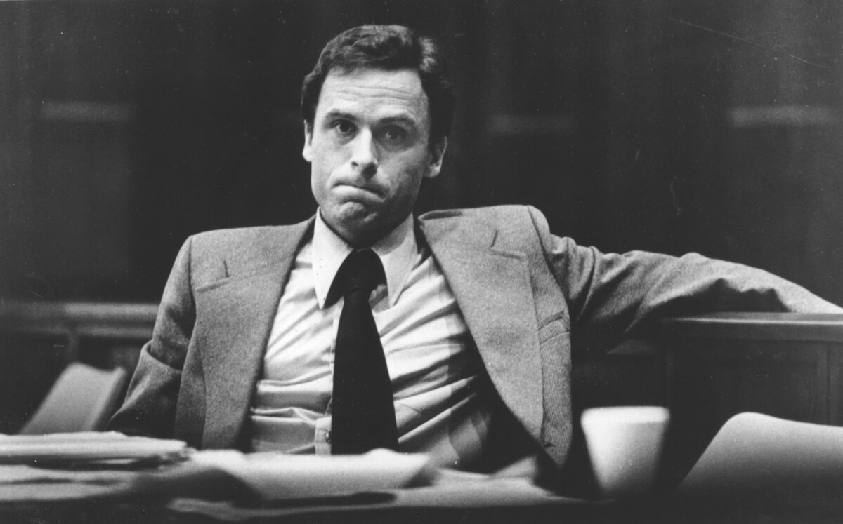 Accused murderer Ted Bundy attends the second day of jury selection in his murder trial, June 27, 1979, in Miami, Fla. (AP Photo)