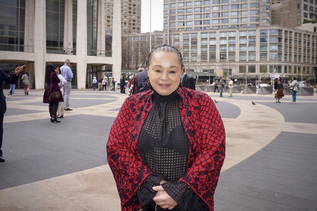 Betsy Vasquez at the Shen Yun Performing Arts performance at The David H. Koch Theater, in New York, on April 1. 2026. (Yeawen Hung/The Epoch Times)