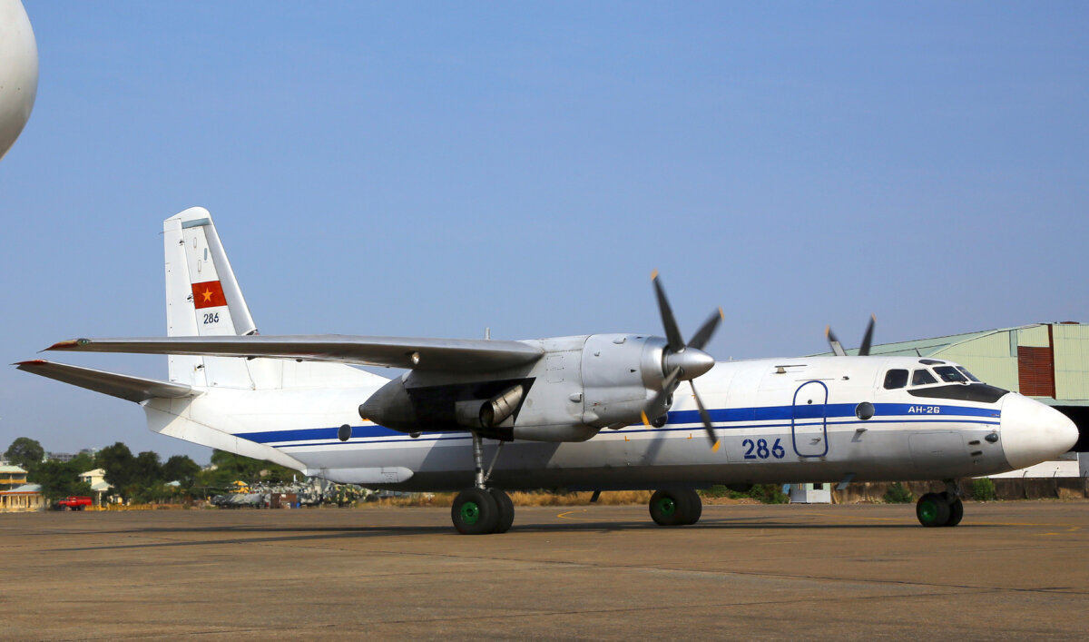 A AN-26 at a base in Ho Chi Minh City, Vietnam, on March 9, 2014. (Na Son Nguyen/AP Photo)