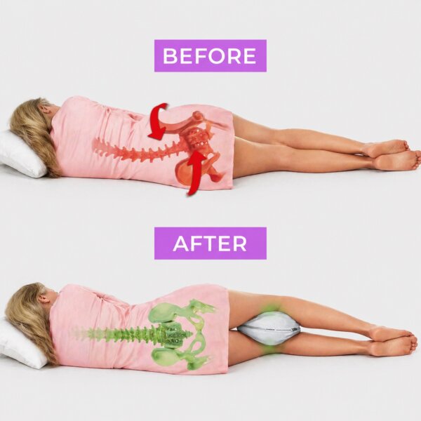 Doctors recommended KnēNest – a new knee pillow that provides precise support while you sleep, helping to prevent and reverse the damage caused by side sleeping.