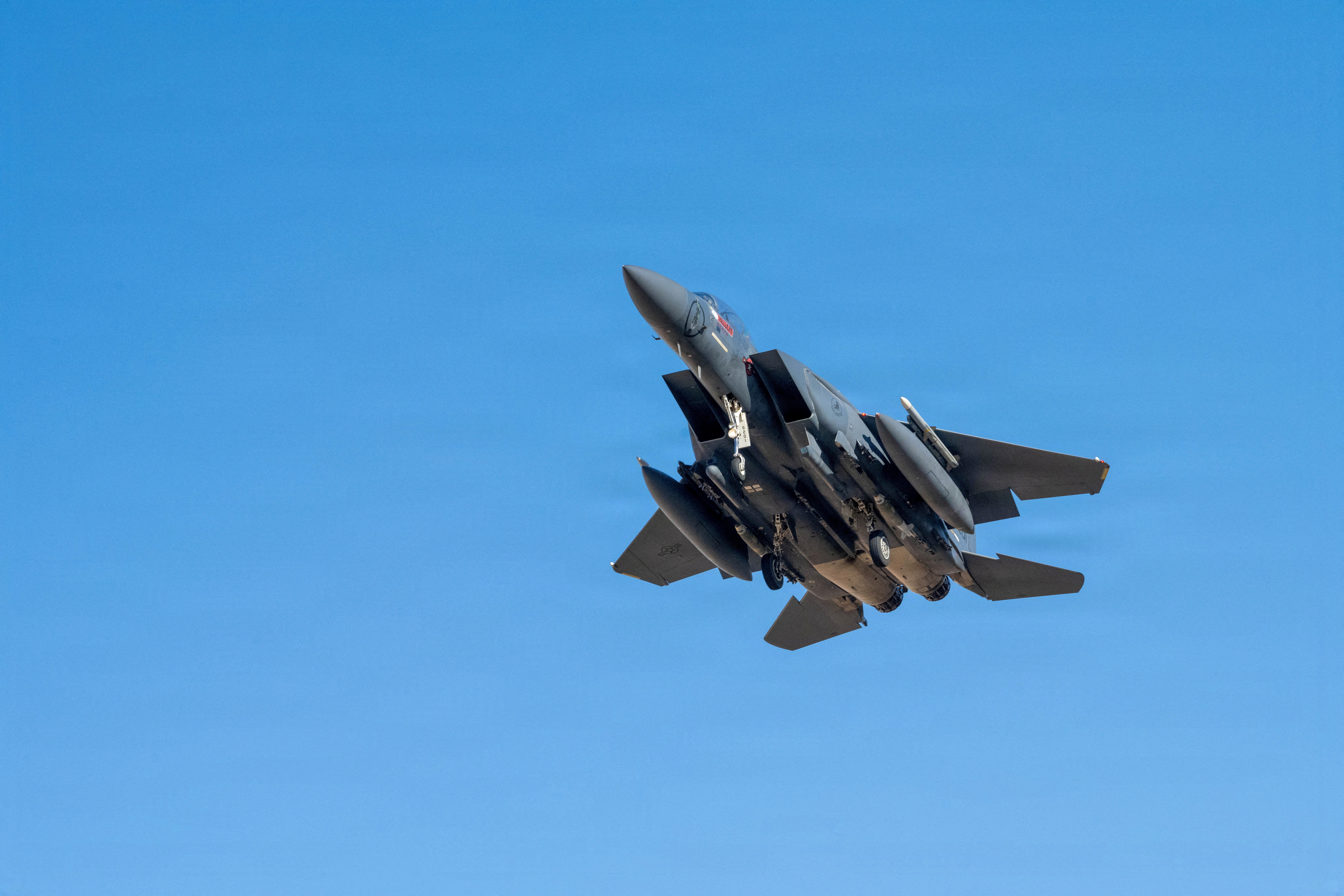 FILE PHOTO: F-15s support Operation Epic Fury