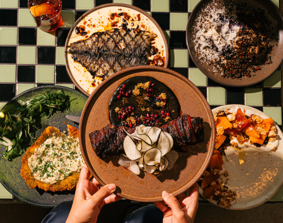 A spread of dishes at Maleza Restaurant & Bar in the Drift Hotel in Palm Springs. (Courtesy of Phyllis Langley)