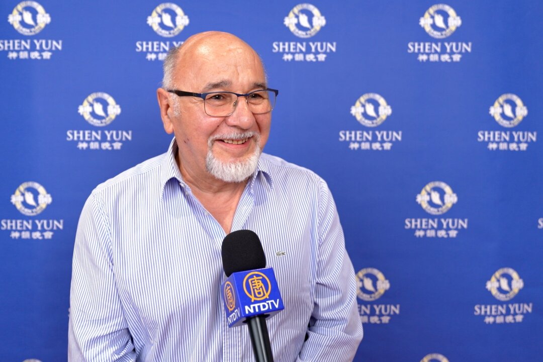 Gildas Pérol attends Shen Yun in Lyon on April 7, 2026. (NTD)