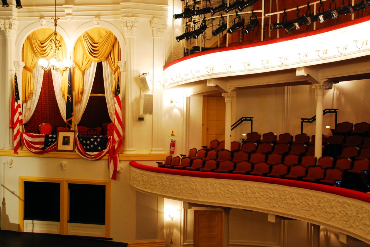WASHINGTON, D. C.—Historic Ford's Theatre. The theater is infamous as the site of the assassination President Abraham Lincoln in 1865. (James Kirkikis/Shutterstock)