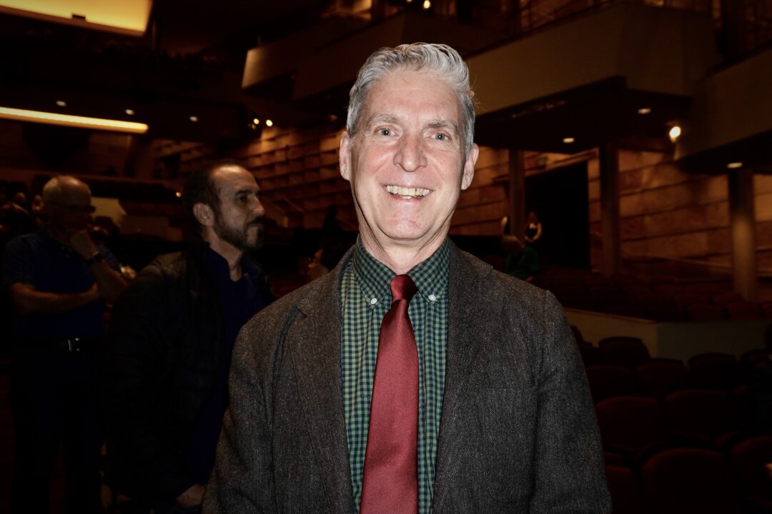 Glen Williamson enjoyed Shen Yun's evening show at the Buell Theatre on April 9, 2026. (Sherry Dong/The Epoch Times)