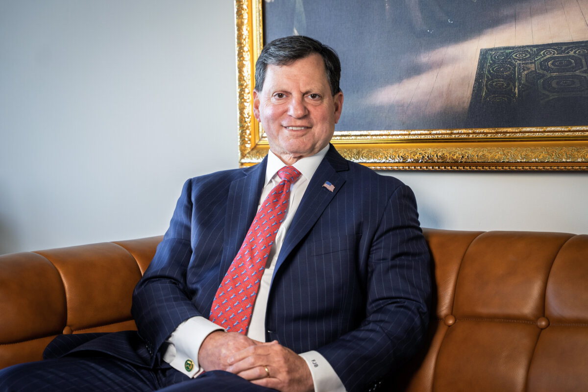 Frank Bisignano, commissioner of the Social Security Administration and CEO of the Internal Revenue Service in Washington on March 24, 2026. (Lei Chen/The Epoch Times)