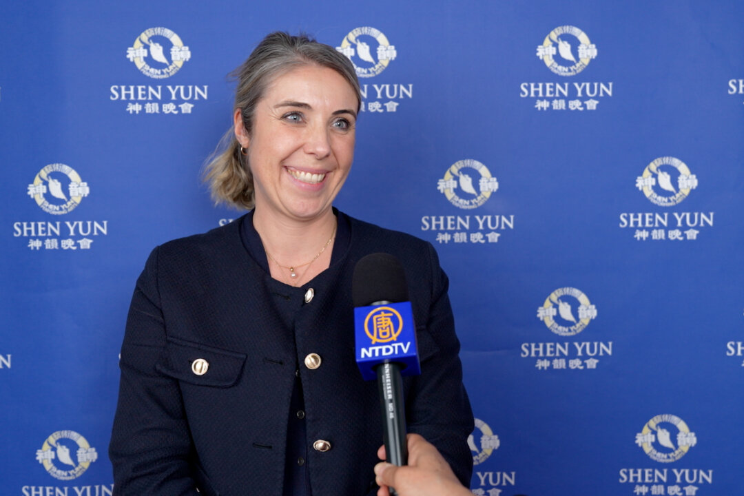 Pauline Garande, a hotel manager, attends Shen Yun at the Amphithéâtre 3000 in Lyon on April 8, 2026. (NTD)