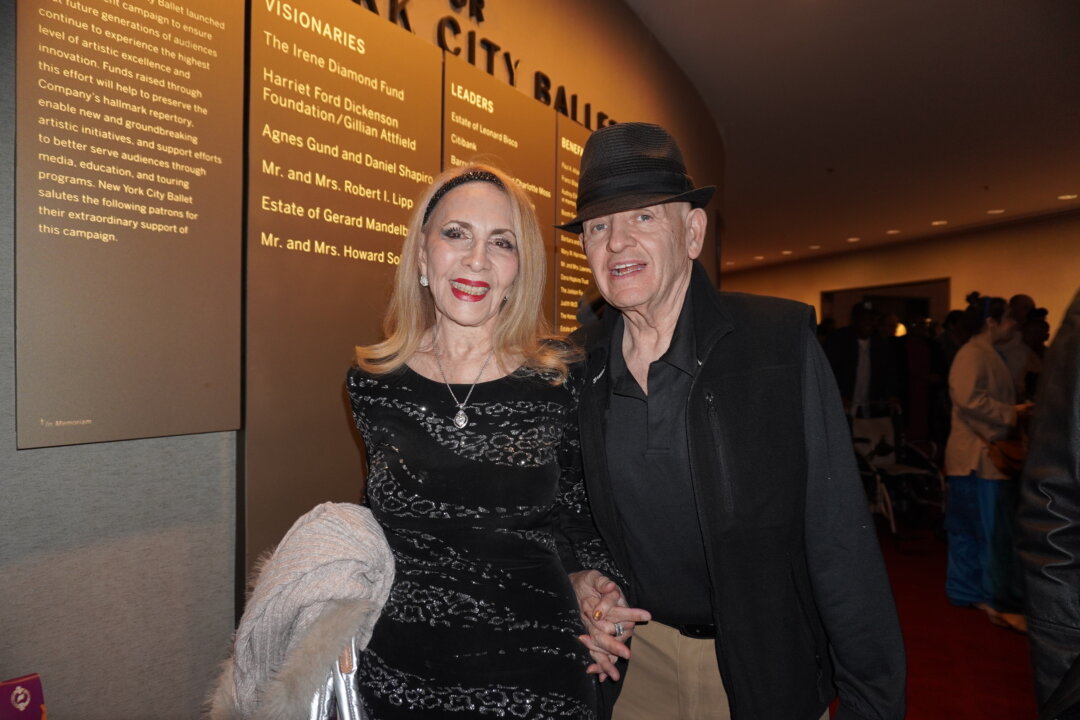 Marilyn Pettinati and Joe Moreno at Shen Yun at the David H. Koch Theater at Lincoln Center in New York City on the evening of April 11, 2026. (Sally Sun/The Epoch Times)