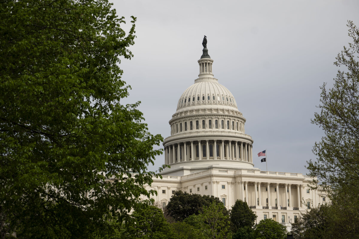 The U.S. Capitol building in Washington on April 13, 2026. (Madalina Kilroy/The Epoch Times)
