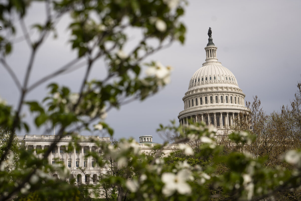 The U.S. Capitol on April 13, 2026. (Madalina Kilroy/The Epoch Times)