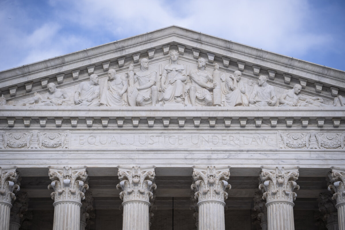The Supreme Court in Washington on April 13, 2026. (Madalina Kilroy/The Epoch Times)