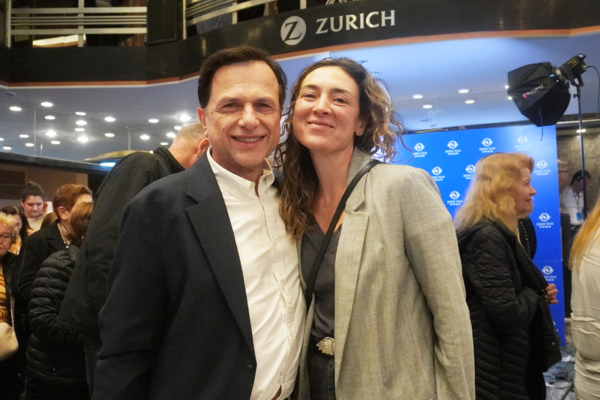 Luciana Ambrosio and her husband César Madeo attend Shen Yun Performing Arts at the Teatro Ópera in Buenos Aires, Argentina, on April April 9, 2026. (Mary Man/The Epoch Times)