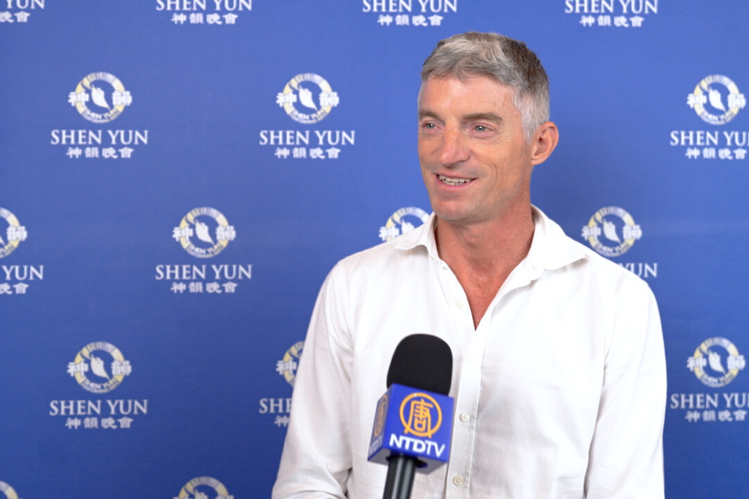 Christophe Jarrige at the Grand Théâtre de Provence in Aix-en-Provence for Shen Yun Performing Arts on April 15, 2026. (NTD)