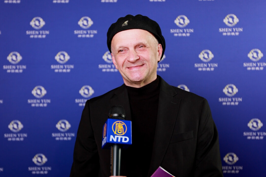 István Németh, director of a ballet academy in Augsburg, attends Shen Yun Performing Arts at the Festspielhaus Neuschwanstein in Füssen, Germany, on April 10, 2026. (NTD)