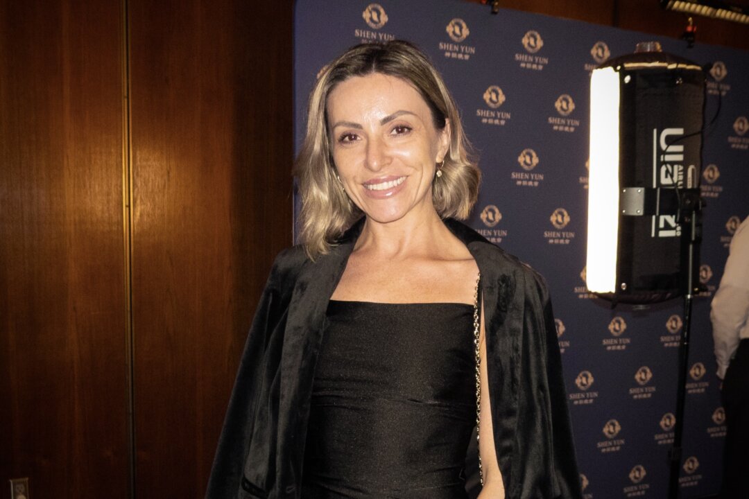Marichka Moysyuk enjoyed Shen Yun's evening show at the Keller Auditorium on April 18, 2026. (Jane Yang/The Epoch Times)