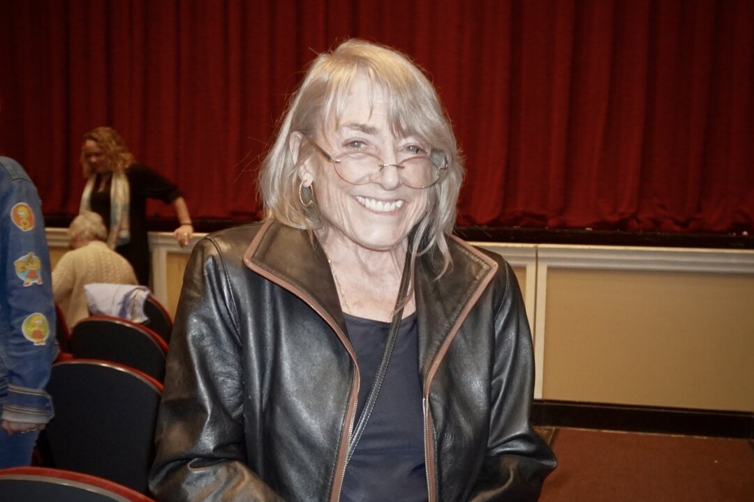 Rhoda Bassett enjoys Shen Yun Performing Arts at the Merrill Auditorium in Portland, Maine, on April 19, 2026. (Patricia Yu/The Epoch Times)