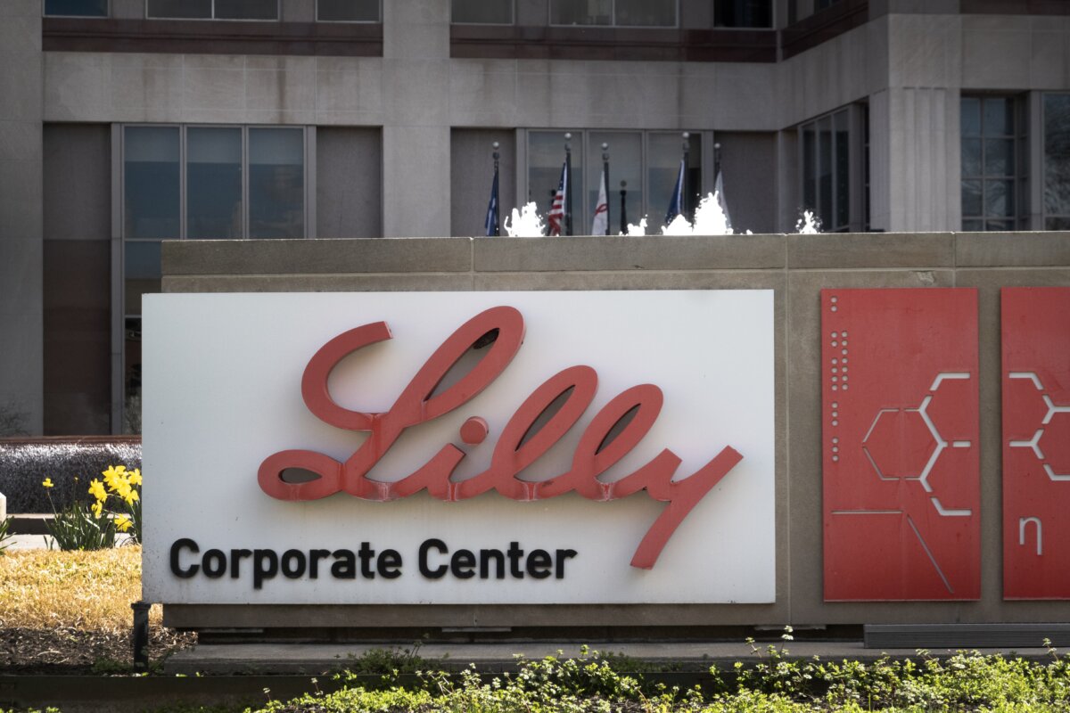 The headquarters campus of Eli Lilly and Company in Indianapolis, Ind., on March 17, 2024. (Scott Olson/Getty Images)