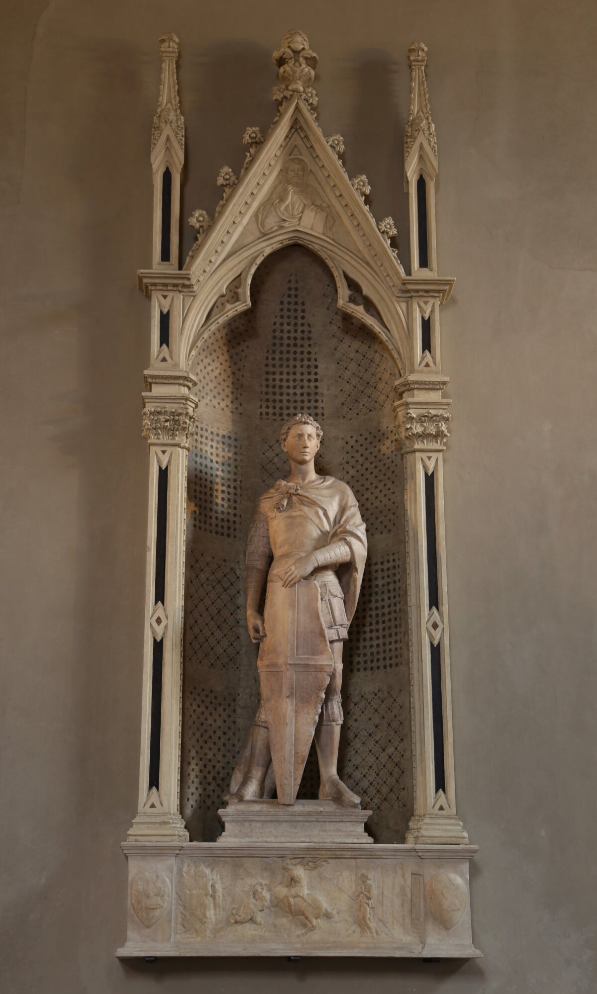 A statue of St. George, 1415–1417, by Donatello