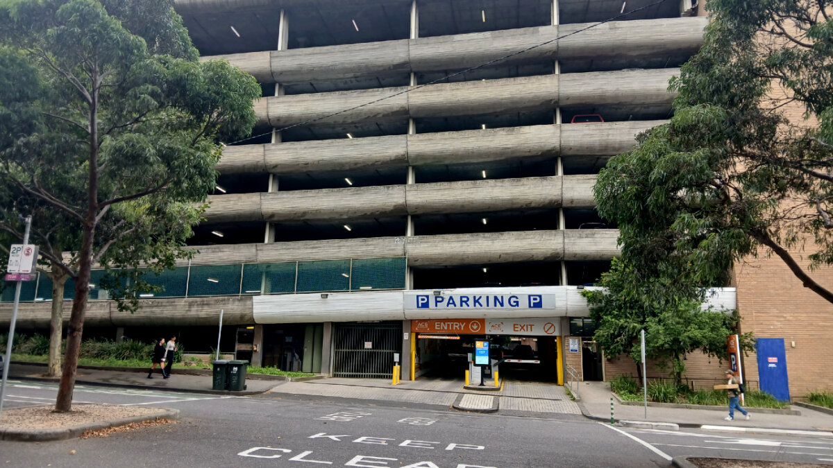 The City of Melbourne heritage listed Carlton Carpark. (Courtesy of Peter Tulip/Centre for Independent Studies)