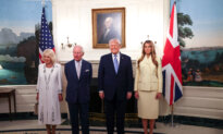 King Charles, Queen Camilla Greeted by President Trump, First Lady