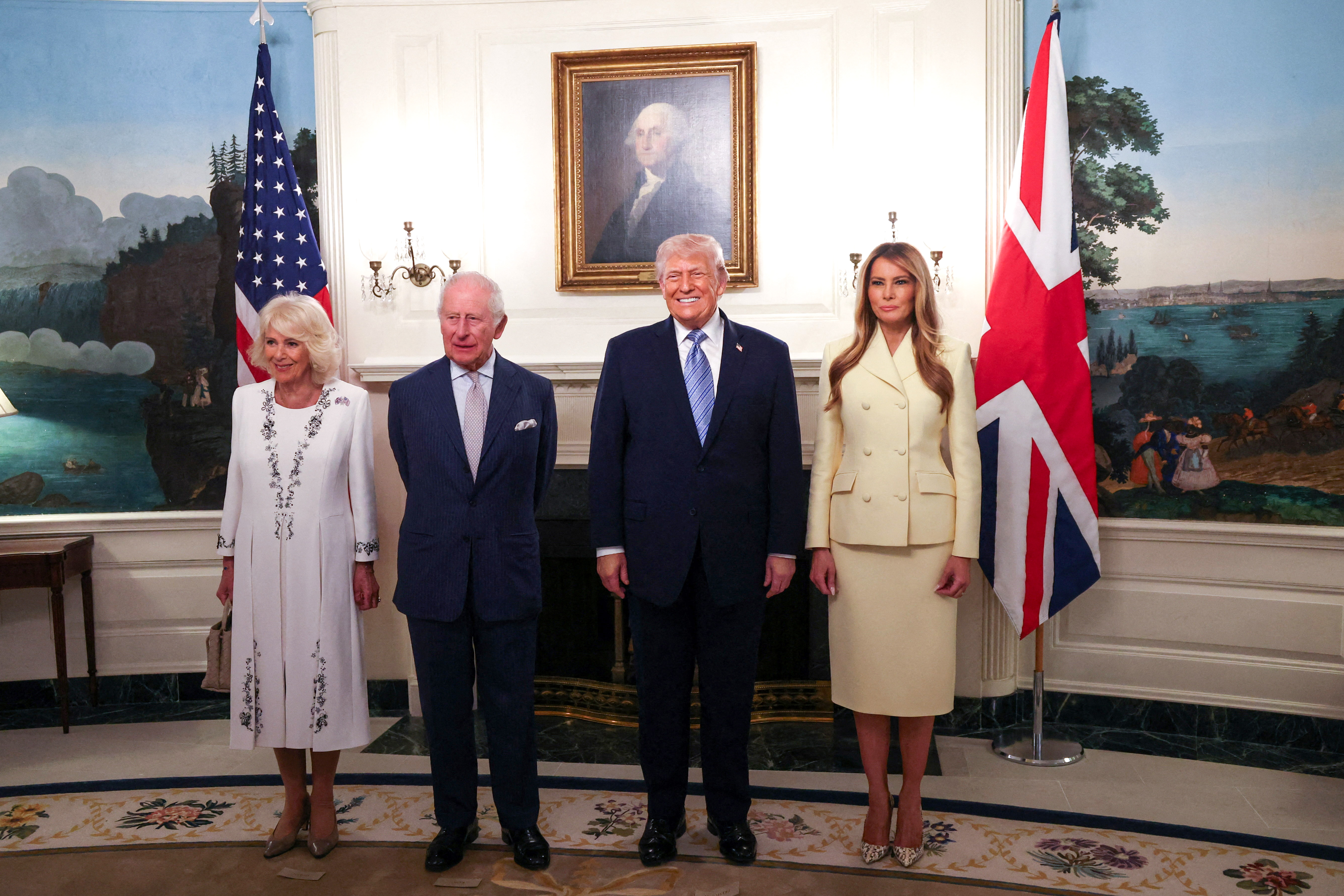 Trump, First Lady Bid Farewell to King Charles and Queen Camilla at White House