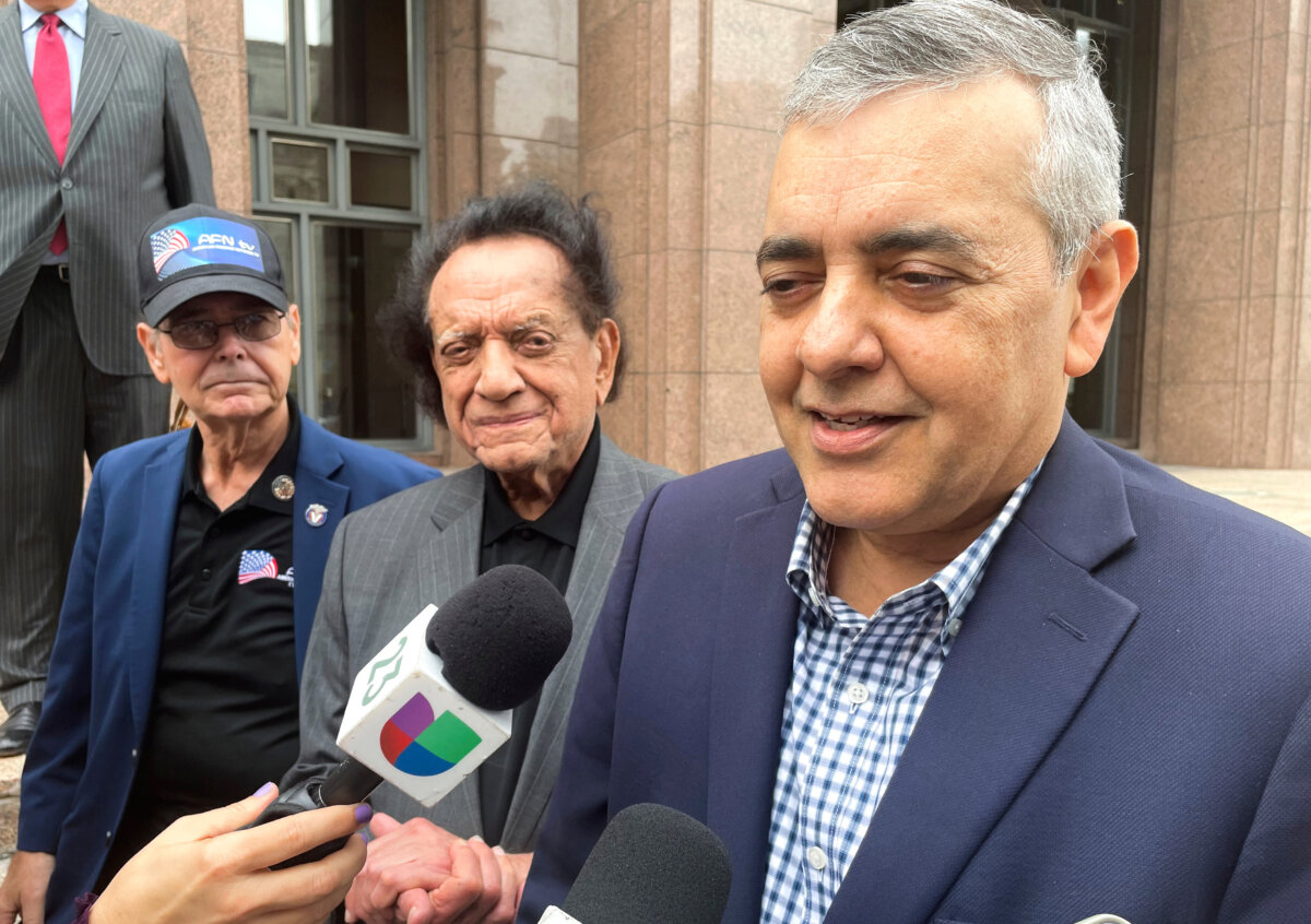 Former Rep. David Rivera speaks with media outside a federal court in Miami on Dec. 20, 2022. (Joshua Goodman/AP Photo)