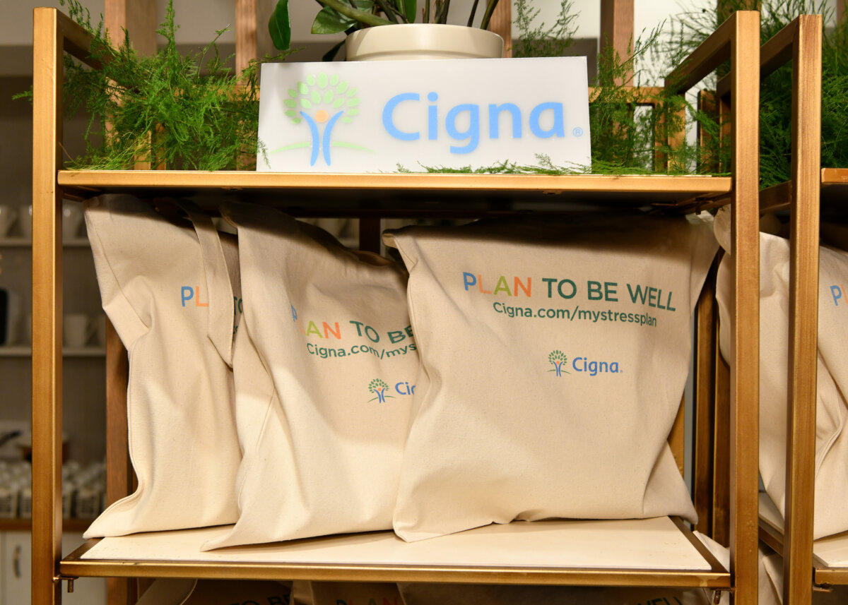A scene from a Cigna meditation event in New York City on Oct. 10, 2019. (Slaven Vlasic/Getty Images for Cigna)