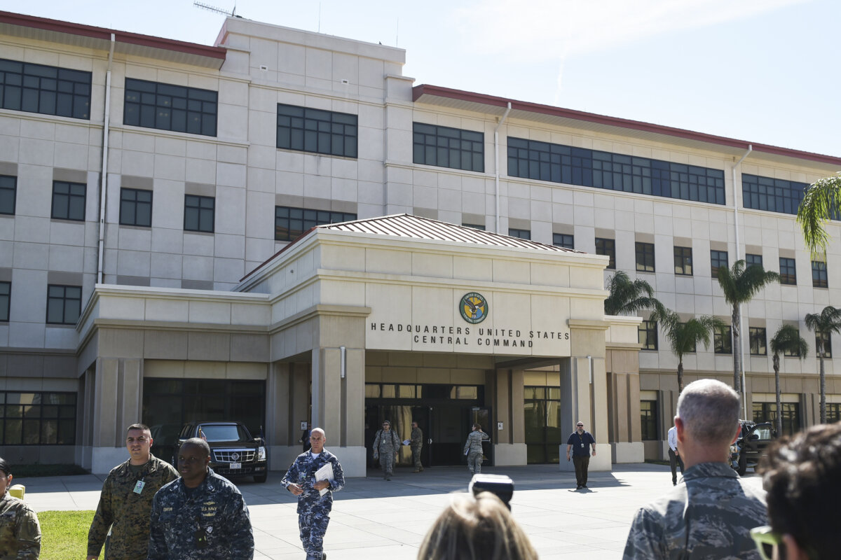 The headquarters of the US Central Command at MacDill Air Force Base in Tampa, Fla., on Feb. 6, 2017. (Mandel Ngan/AFP via Getty Images)