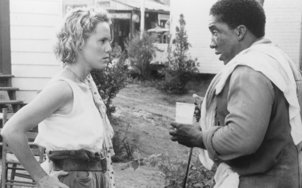 young white woman and older black man in Fried Green Tomatoes