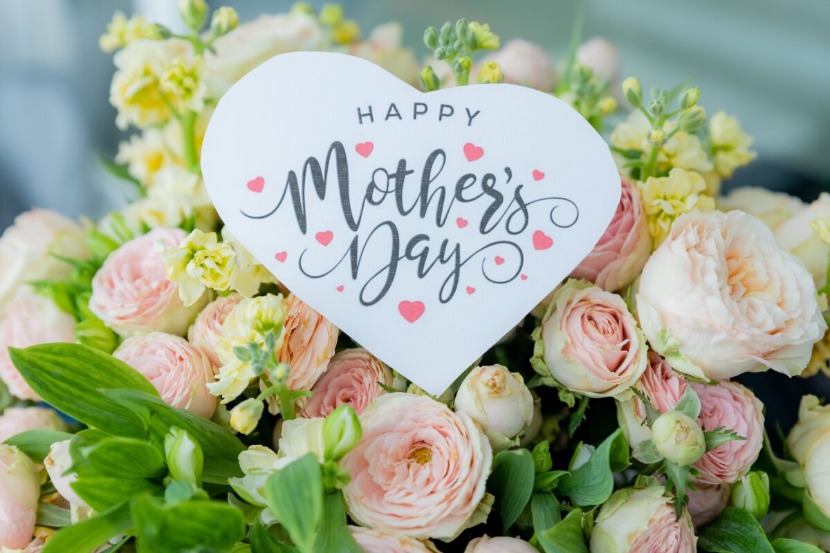 Start with flowers at the breakfast table. The flowers may be cut flowers for a vase, but if possible, give her a live plant—especially one that can be planted in the garden. (Yulia YasPe/Shutterstock)