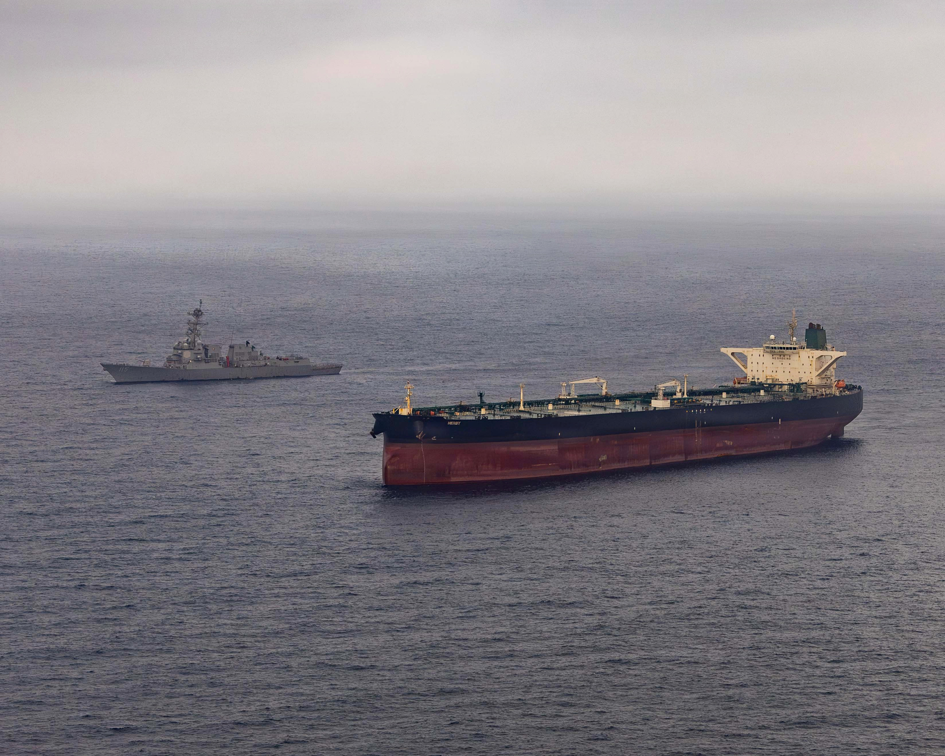 USS Rafael Peralta Enforces Maritime Blockade