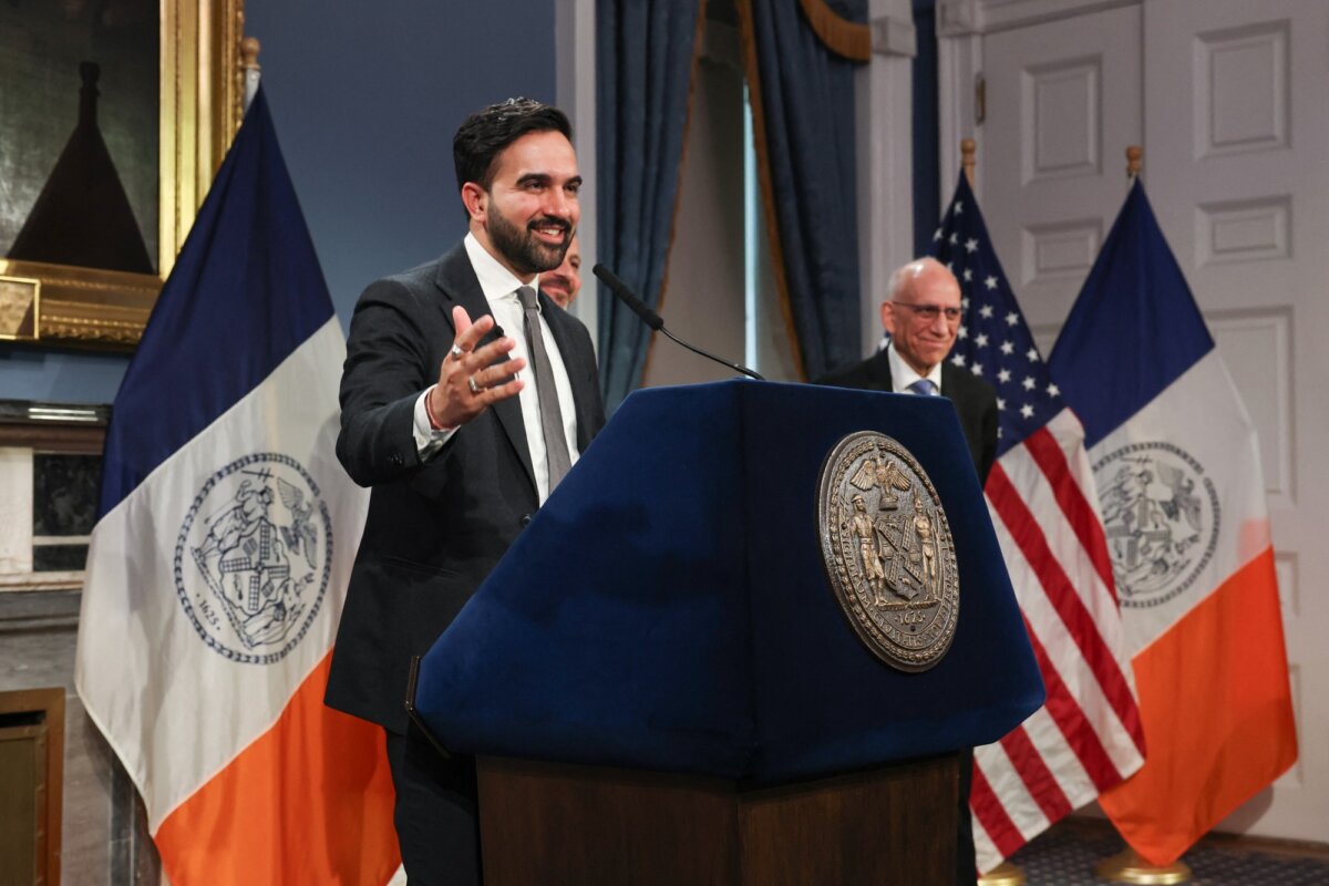 New York City Mayor Zohran Mamdani speaks about the fiscal year 2027 budget in New York City on May 12, 2026. (Timothy A. Clary/AFP via Getty Images)