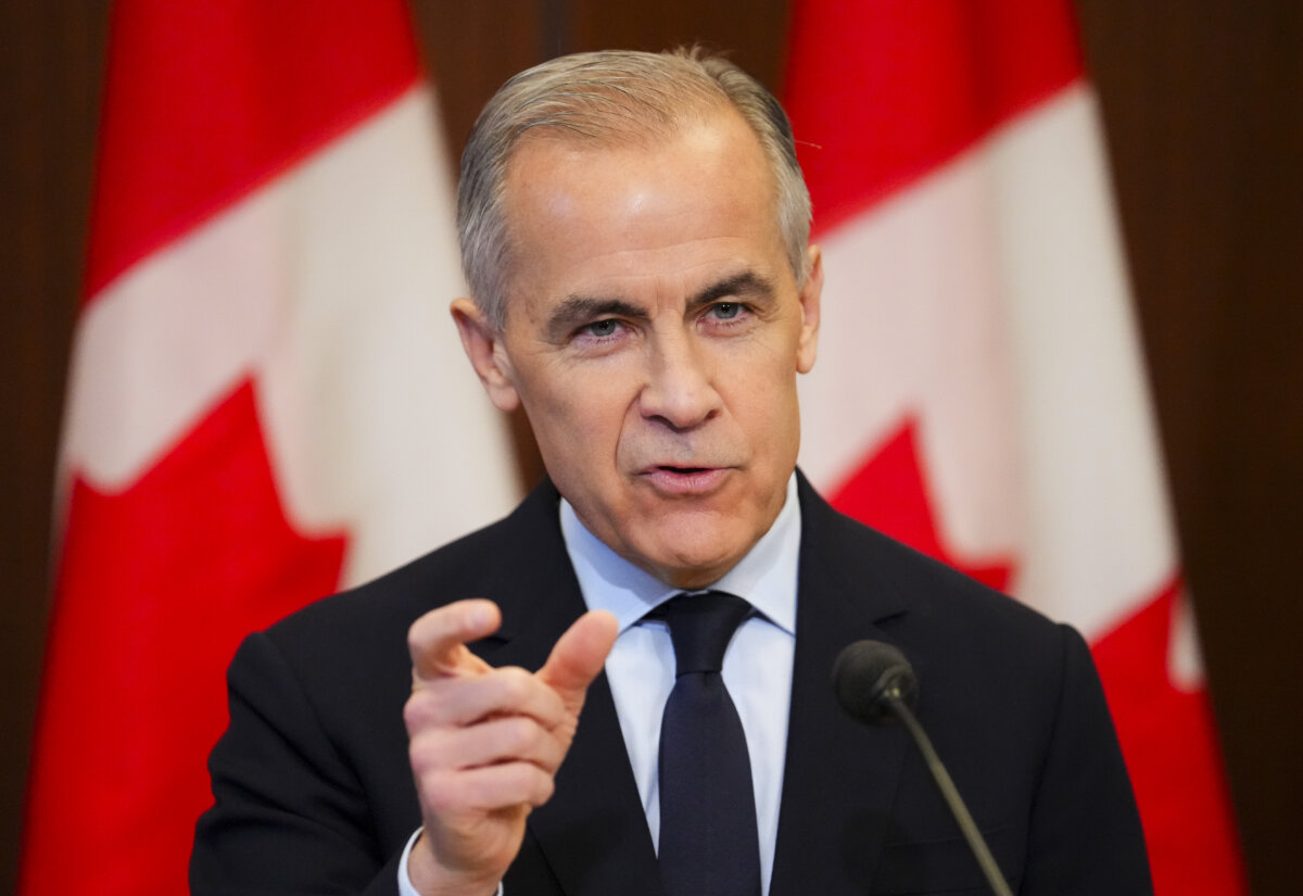 Prime Minister Mark Carney makes an announcement on Parliament Hill in Ottawa on May 14, 2026. (The Canadian Press/Sean Kilpatrick)