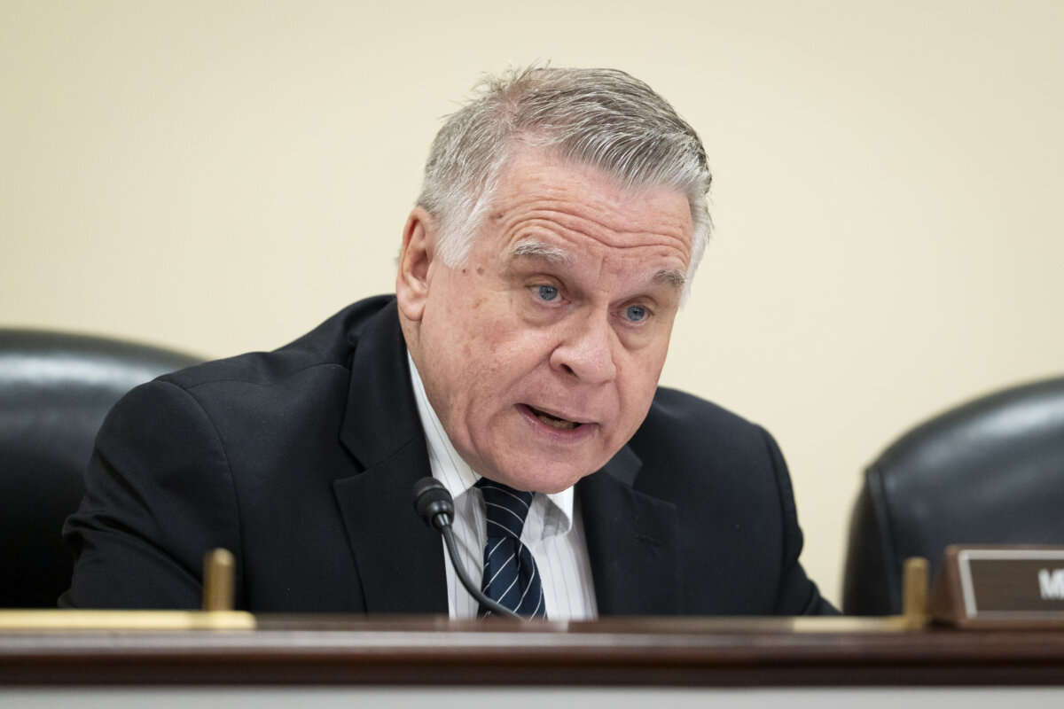 Congressional-Executive Commission on China Chairman Rep. Chris Smith (R-N.J.) speaks during a hearing titled, “A market built on victims: stopping illegal organ trafficking in China and beyond,” on Capitol Hill on May 14, 2026. (Madalina Kilroy /The Epoch Times)