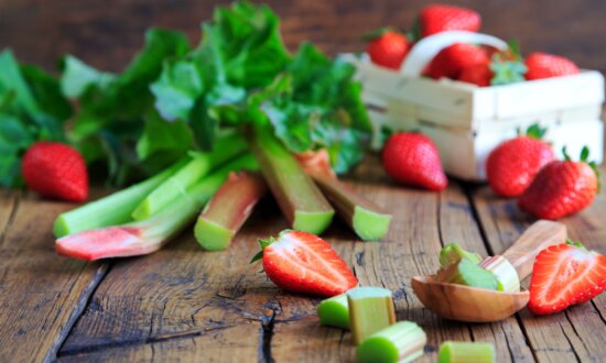 Strawberry, Rhubarb, and Radish Salad With Strawberry Vinaigrette