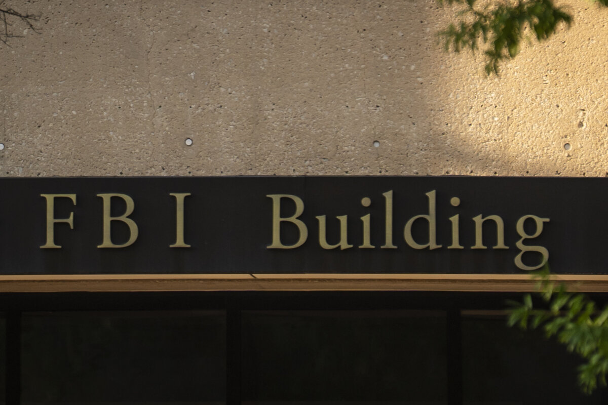 The FBI building in Washington on May 18, 2026. (Madalina Kilroy/The Epoch Times)