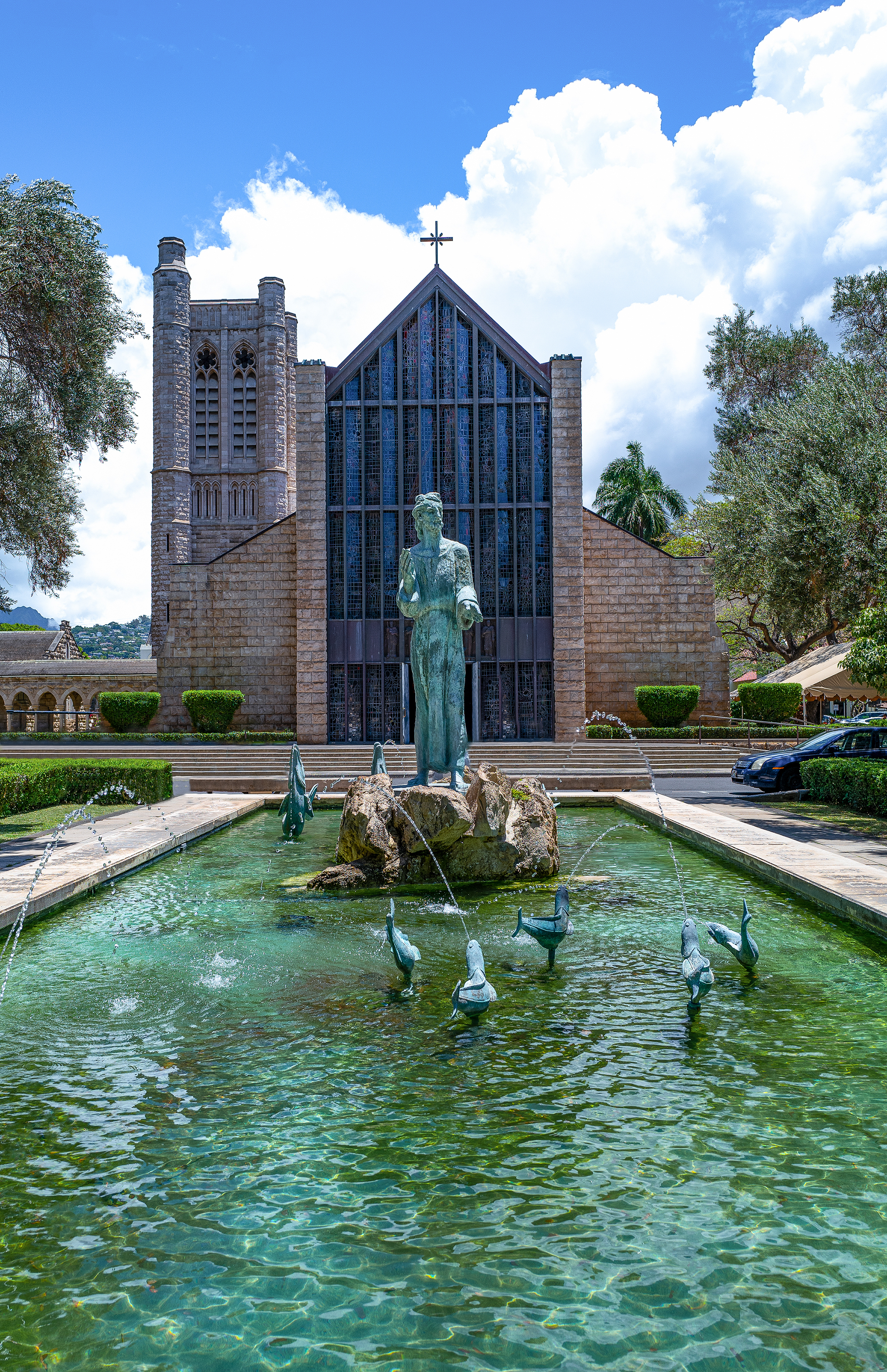 St Andrews Cathedral in Honolulu, Oahu, Hawaii