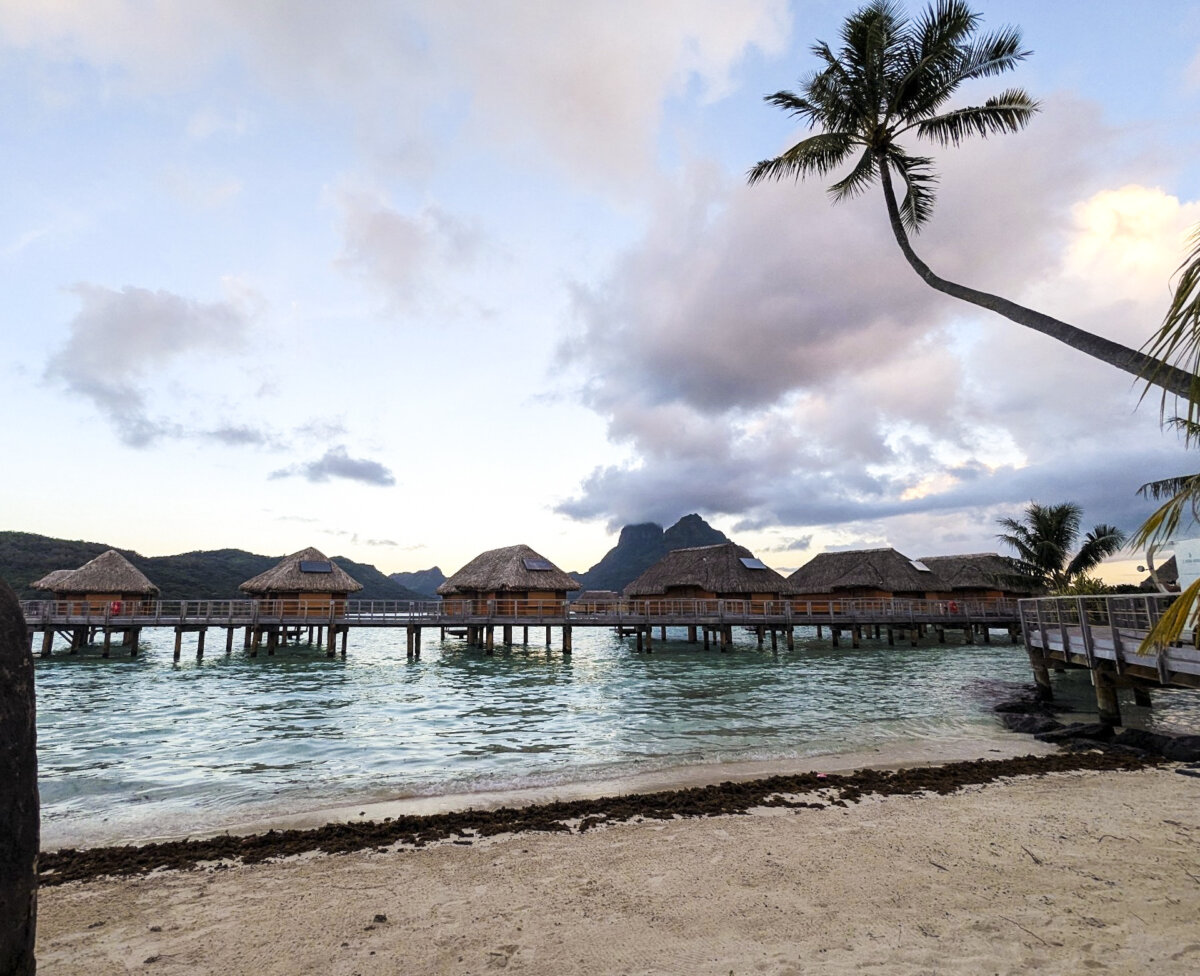 Overwater huts in French Polynesia that date to ancient times are today the iconic symbol of French Polynesia.
(Athena Lucero)