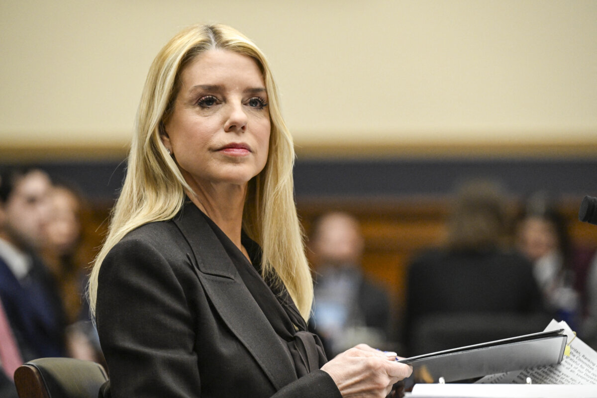 Then-U.S. Attorney General Pam Bondi testifies before a House Judiciary Committee hearing on "Oversight of the Department of Justice" on Capitol Hill on Feb. 11, 2026. (Roberto Schmidt / AFP via Getty Images)