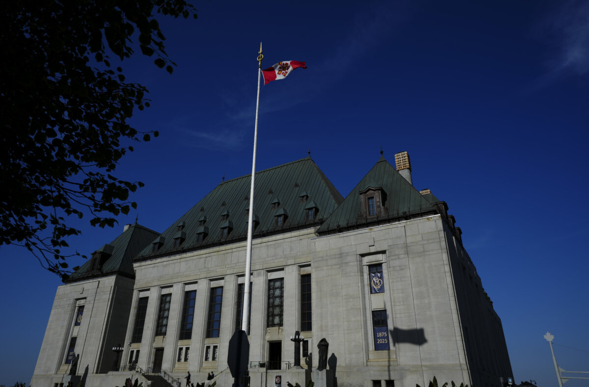 The Supreme Court of Canada is pictured in Ottawa on Oct. 6, 2025. (The Canadian Press/Sean Kilpatrick)
