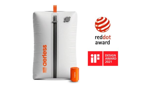 Aerless Vacuum Kit triples your luggage space and keeps your clothes Wrinkle-Free the entire trip. It also keeps your suitcase neat after you land.
