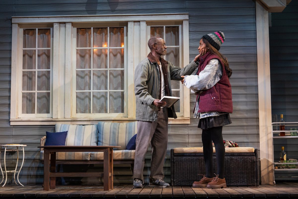 Academy Award nominee Don Cheadle and Emmy and Golden Globe winner Ayo Edebiri appear in their first-ever Broadway play "Proof." (Matthew Murphy)