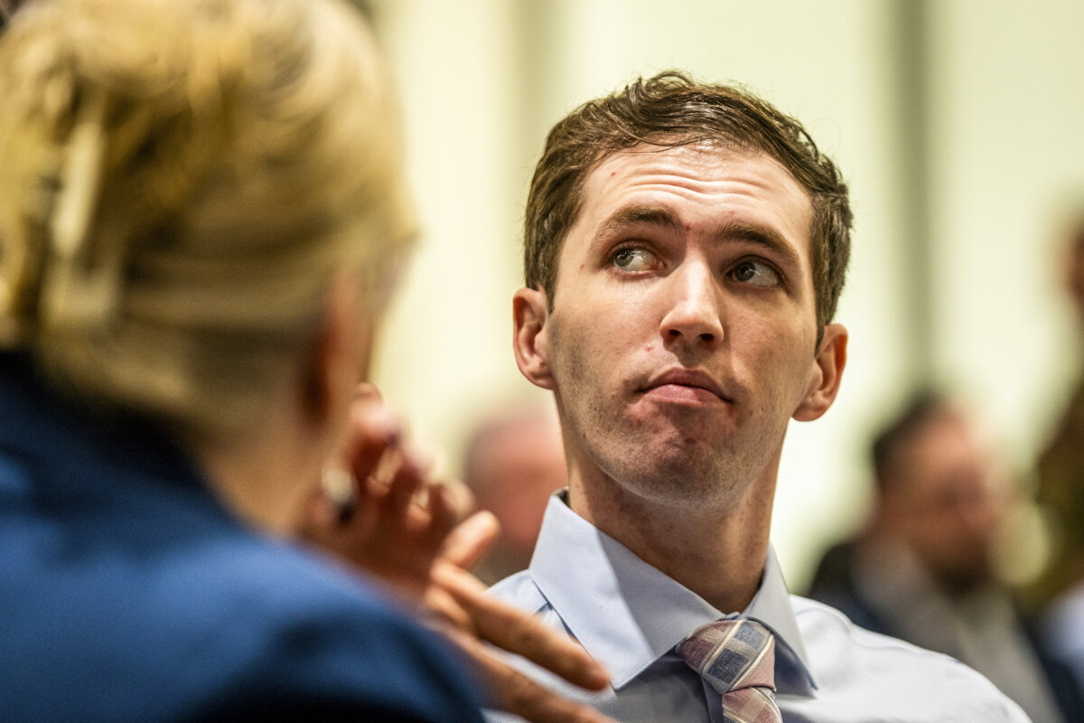 Tyler Robinson, accused of the murder of Charlie Kirk, appears during a hearing in Fourth District Court in Provo, Utah, on Dec. 11, 2025. (Rick Egan/The Salt Lake Tribune via AP, Pool)