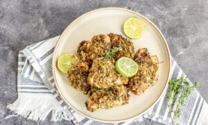 Fried Chicken You Can Feel Good About: Almond Flour-Crusted Lemon, Garlic, and Herb Chicken
