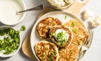 Gluten-Free Veggie Pancakes With Herbed Vegan Tzatziki